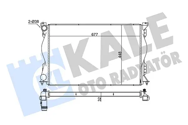 KALE 348315 Radyatör 4F0121251Q
