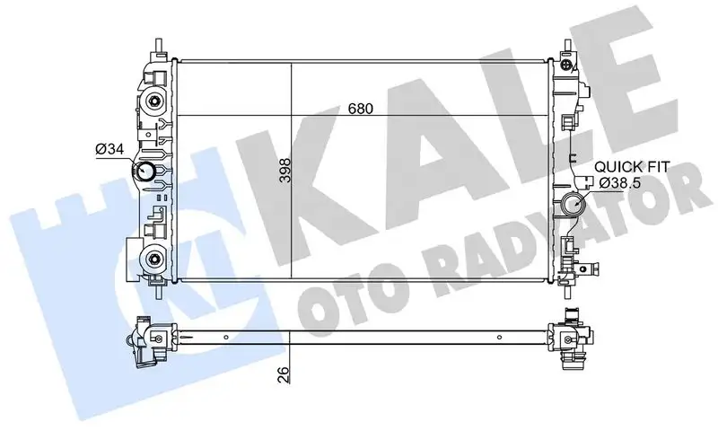 KALE 349300 Radyatör