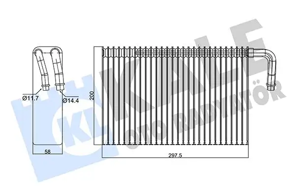 KALE 350105 Klima Radyatörü 64118385560