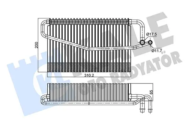 KALE 350130 Klima Radyatörü A2098300158