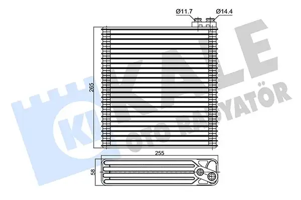 KALE 350150 Klima Radyatörü 8850102080