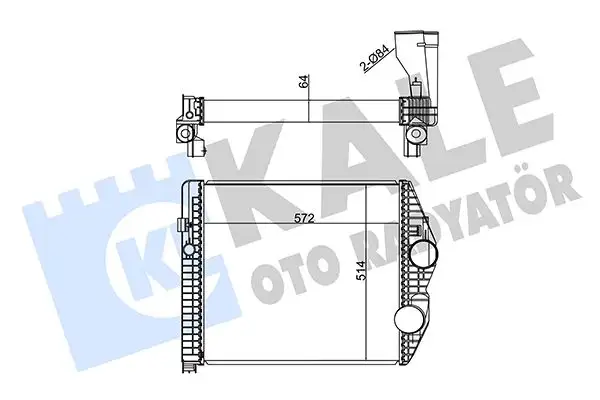 KALE 350310 Turbo Radyatörü A9705010201