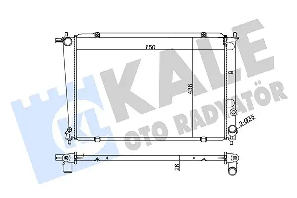 KALE 350520 Radyatör 253104A100