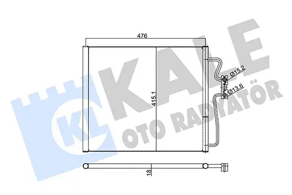 KALE 350535 Klima Radyatörü 8378439