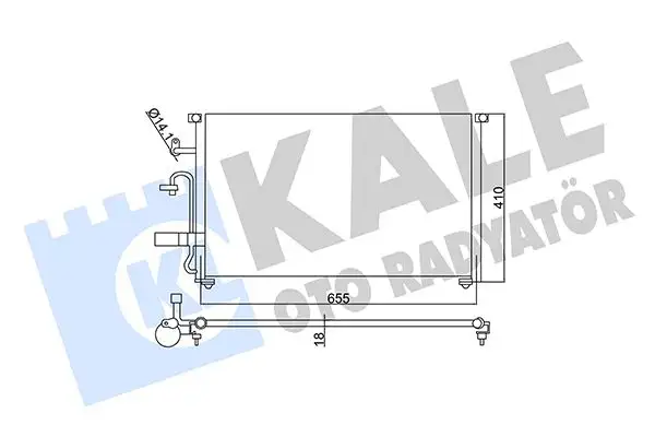 KALE 350545 Klima Radyatörü 96327357