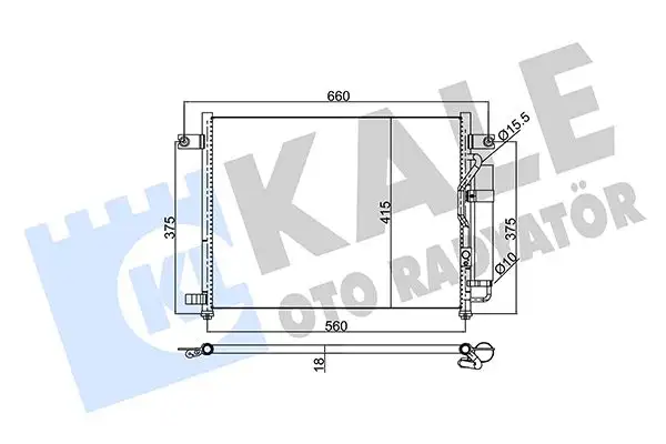 KALE 350550 Klima Radyatörü 96539632