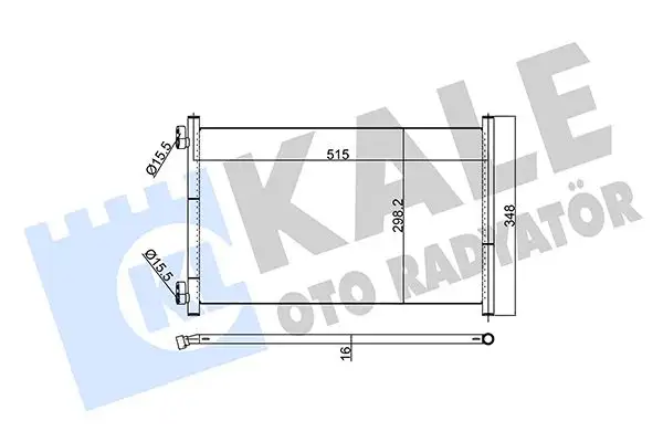 KALE 350560 Klima Radyatörü 46788052