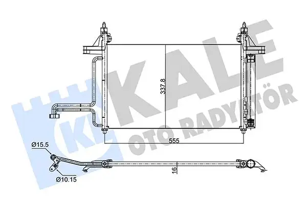 KALE 350575 Klima Radyatörü 46745840