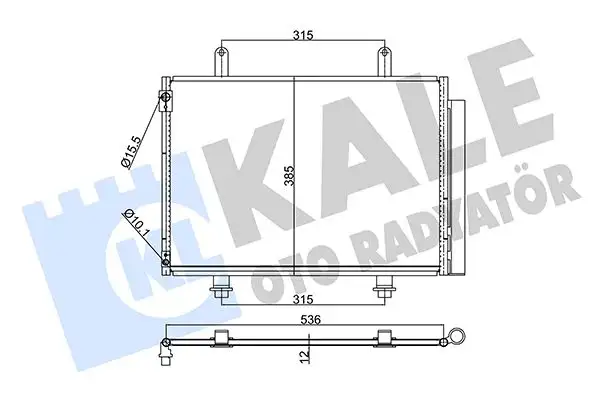 KALE 350640 Klima Radyatörü 9531071L00