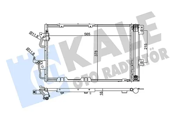 KALE 350650 Klima Radyatörü 93178959