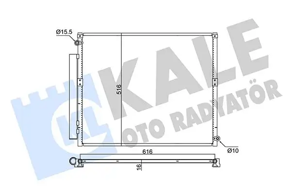 KALE 350680 Klima Radyatörü 8846160100