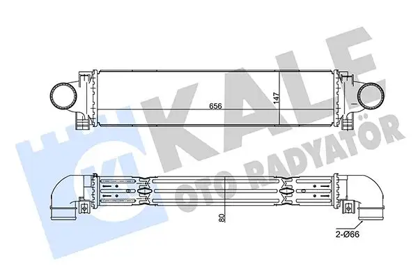 KALE 350795 Turbo Radyatörü 31474506