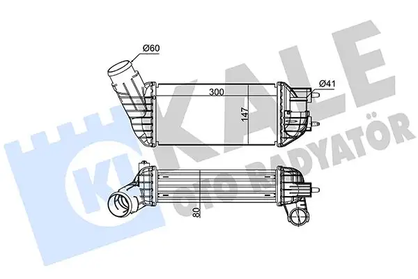 KALE 350825 Turbo Radyatörü 0384P8