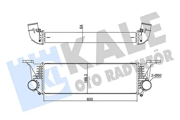 KALE 350950 Turbo Radyatörü 5801526777