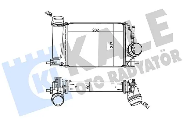 KALE 350970 Turbo Radyatörü 144614EJ0A