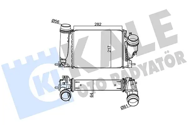KALE 350985 Turbo Radyatörü 144614EB1A