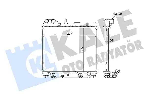 KALE 351680 Radyatör 19010PWAG01