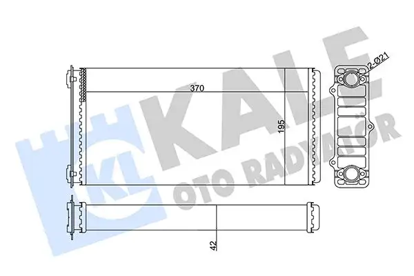 KALE 351690 Kalorifer Radyatörü 1331272