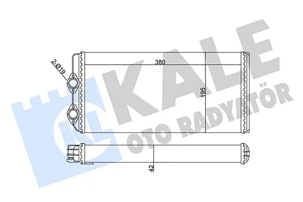 KALE 351695 Kalorifer Radyatörü 3090893
