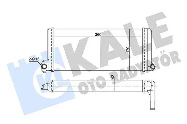 KALE 351750 Kalorifer Radyatörü A0028350801