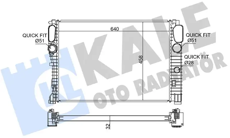 KALE 351900 Radyatör A2115002302