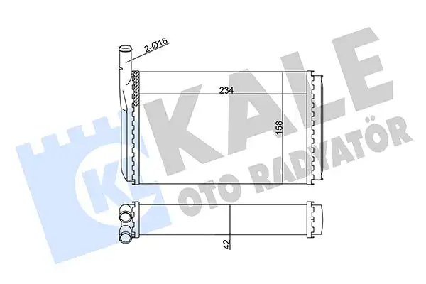 KALE 352025 Kalorifer Radyatörü