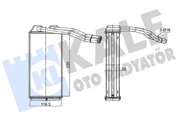KALE 352090 Kalorifer Radyatörü JEF100150