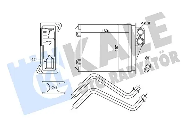KALE 352175 Kalorifer Radyatörü A0038359001