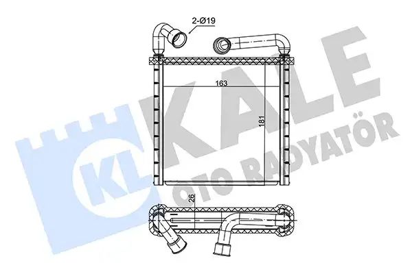 KALE 352180 Kalorifer Radyatörü 5Q0819031A
