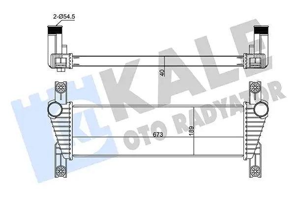 KALE 352325 Turbo Radyatörü