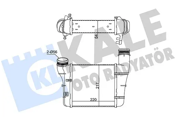 KALE 352375 Turbo Radyatörü 8E0145805S