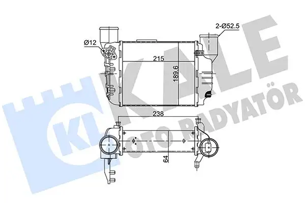 KALE 352445 Turbo Radyatörü 8E0145805L