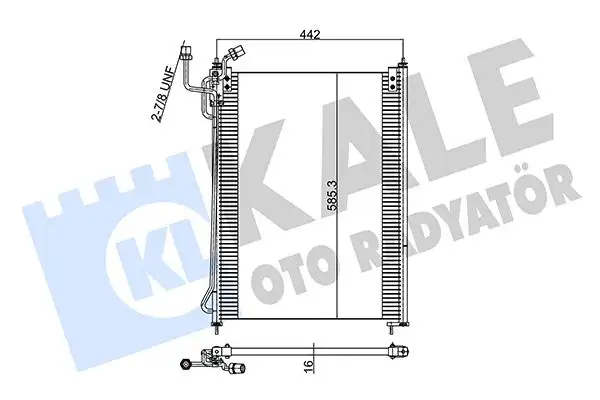 KALE 352855 Klima Radyatörü A0005001254