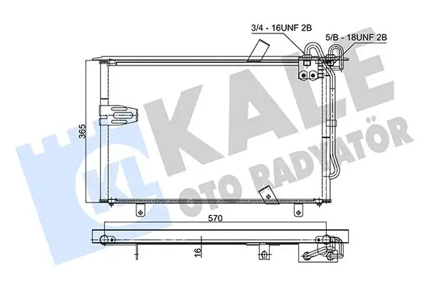KALE 353045 Klima Radyatörü