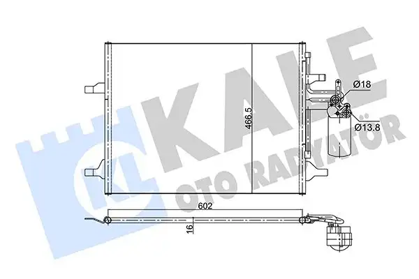 KALE 353075 Klima Radyatörü 31332027