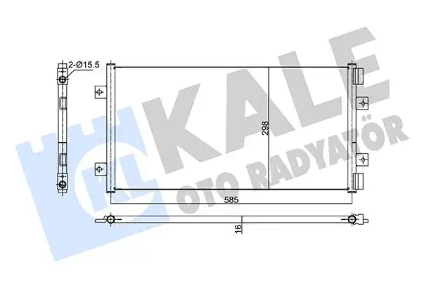 KALE 353195 Klima Radyatörü 46799862