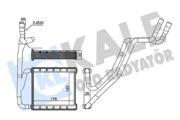 KALE 353860 Kalorifer Radyatörü AV1118B539CC