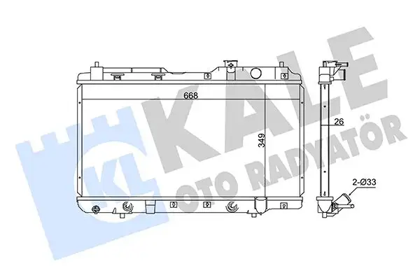 KALE 353895 Radyatör 19010P3F902