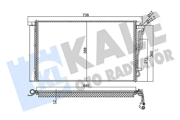 KALE 354025 Klima Radyatörü 97606F2000