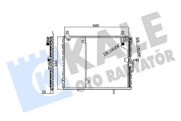 KALE 354065 Klima Radyatörü A1248301370