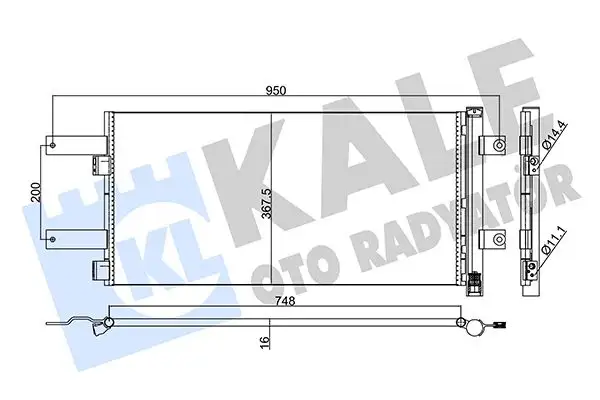 KALE 354095 Klima Radyatörü 81619206041