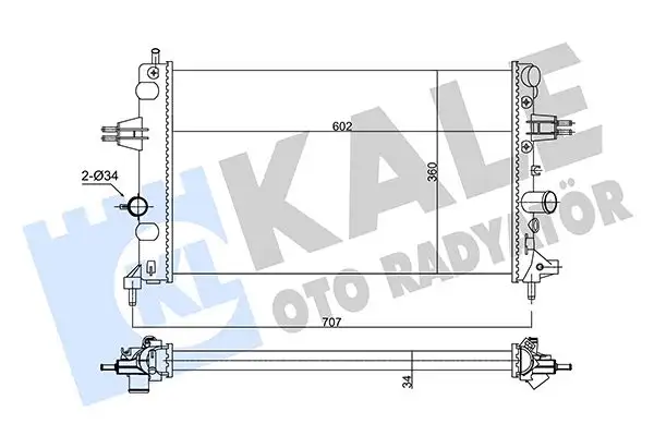 KALE 354105 Radyatör 93179909