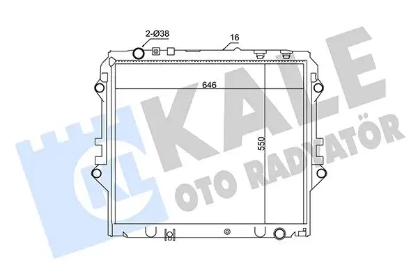 KALE 354225 Radyatör 164000L450