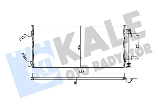 KALE 354885 Klima Radyatörü 39011385
