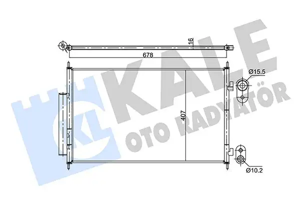 KALE 354890 Klima Radyatörü 80110T7WA01