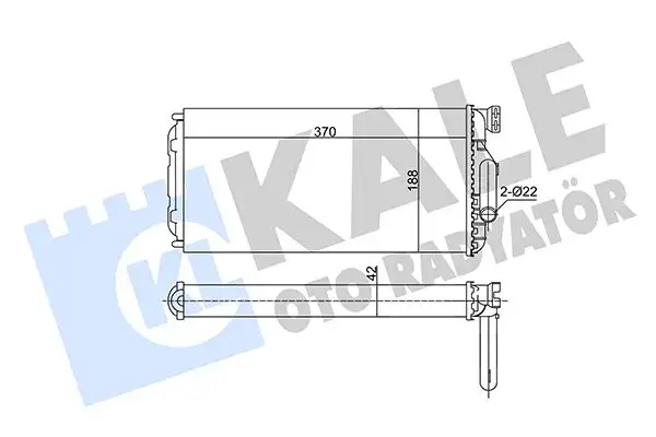 KALE 354920 Kalorifer Radyatörü A0018301903