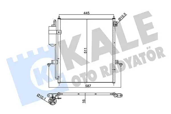 KALE 354965 Klima Radyatörü MN123642
