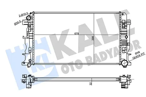KALE 354980 Radyatör