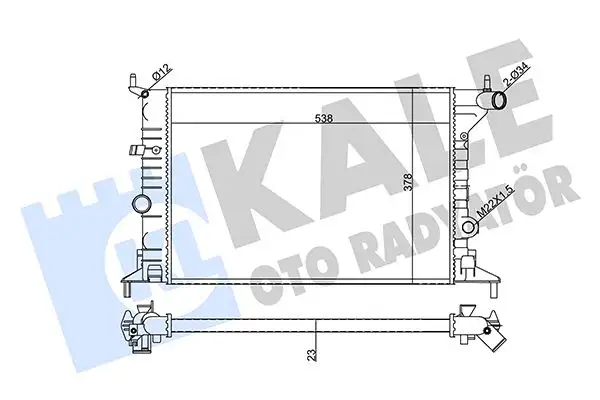 KALE 355060 Radyatör 90528302