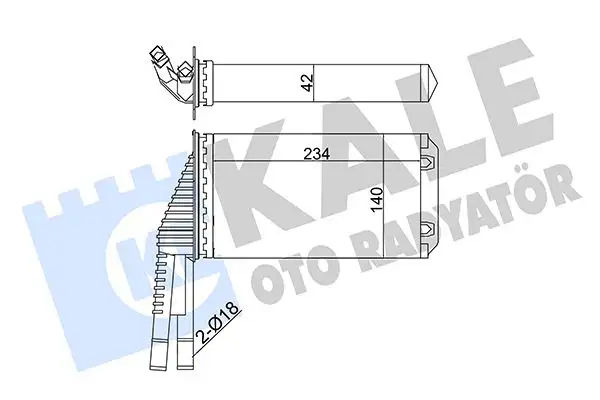 KALE 355265 Kalorifer Radyatörü 870500H010